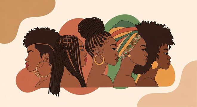 Diverse Black Community Profiles Celebrating Heritage Freedom and Unity on Emancipation Day.
