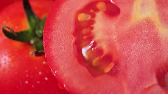 A close-up of fresh tomatoes 