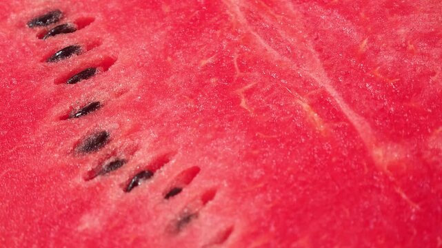 Close-up of a sliced ​​watermelon.