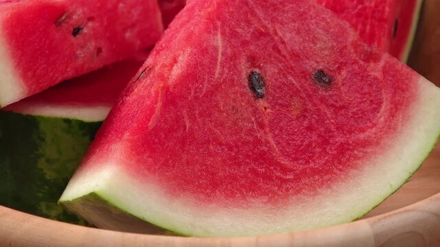 Close-up of a sliced ​​watermelon.