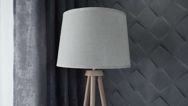 Floor Lamp Turning Off in Modern Home Interior