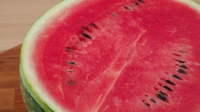 Close-up of a sliced ​​watermelon.