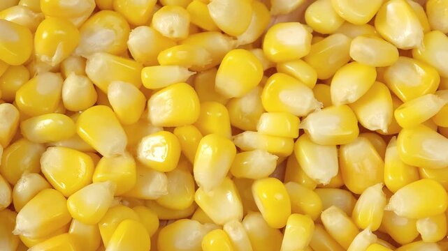 Close-up of fresh sweet corn.	