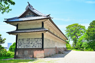 Obraz premium 金沢城 三十間長屋(重要文化財) 石川県金沢市