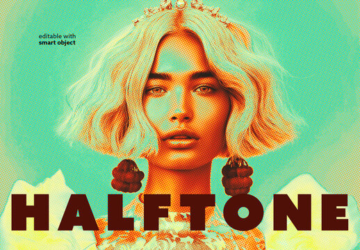 Halftone Photo Effect