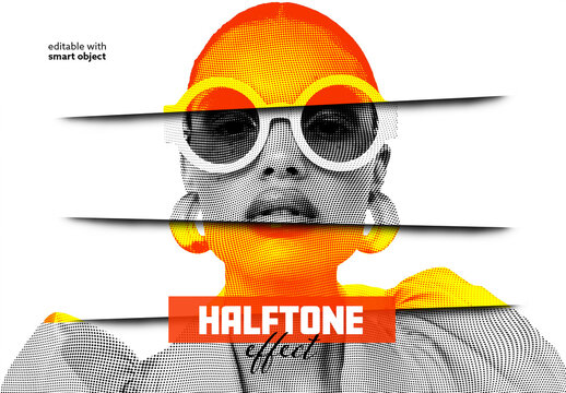 Halftone Photo Effect