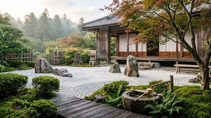 Naklejka premium Japanese Garden