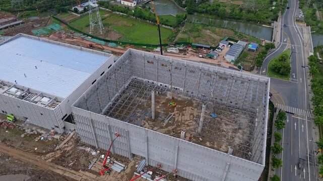 Aerial Photography of Hangzhou Parallel World Park Cultural and Tourism Complex Project