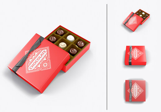 Chocolate Candy Packaging Mockup