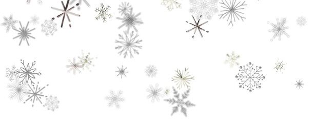 Beautiful winter snowflakes design elements for holiday and seasonal greetings © vegefox.com
