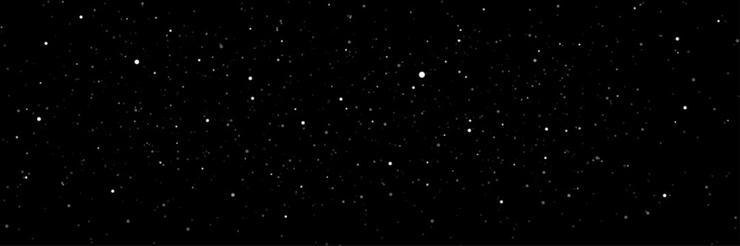 Falling Snowflakes Background with White Winter Snow Overlay and Heavy Snowfall Vector