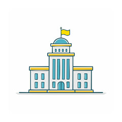 Fototapeta premium Flat design lighthouse icon