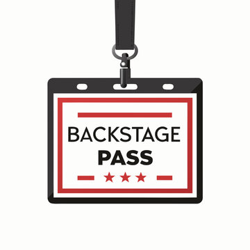 Create Bold Stroke Backstage Pass Lanyard High-Quality Stock Image Ideal for Marketing