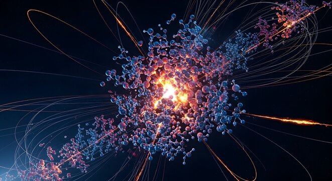 Explosive Molecular Reaction in Dark Space