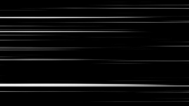 Speed line background animation,Seamless recurring speed line background with alpha channel.Anime comic book Action speed lines animation effects.
