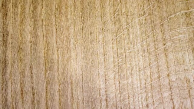 Slow Pan Across Light Natural Wood Grain Texture Background in 4K