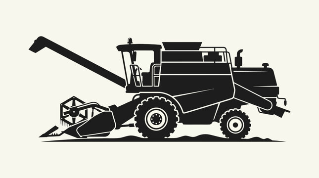Harvester Machine Agriculture Equipment Tractor.