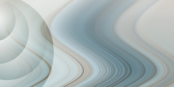 Abstract light blue background with flowing waves and circular shapes