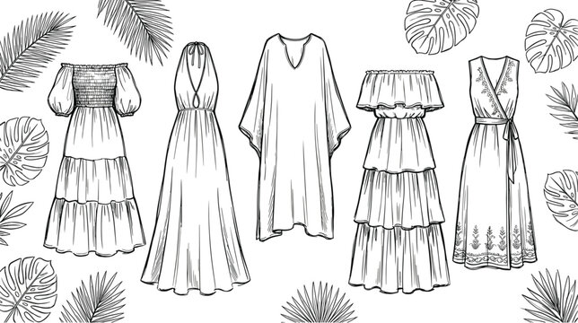 dress sketches 1050-dress-women-fashion-sketches
