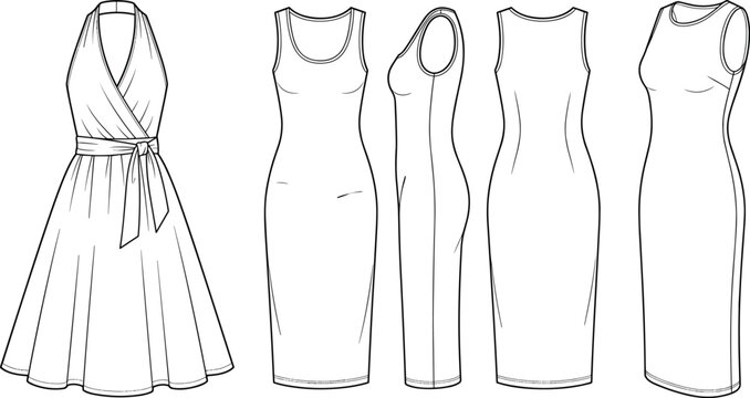 bodycon dress drawing Bodycon Dress Stock Illustrations 211 Bodycon Dress Stock Illustrations, Vectors & Clipart