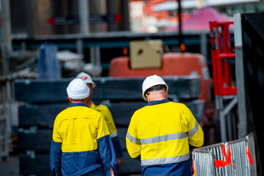 Construction Workers on a Site