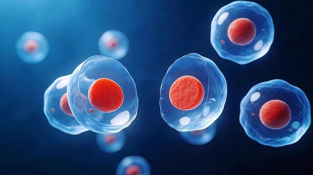 Cellular structure under microscope