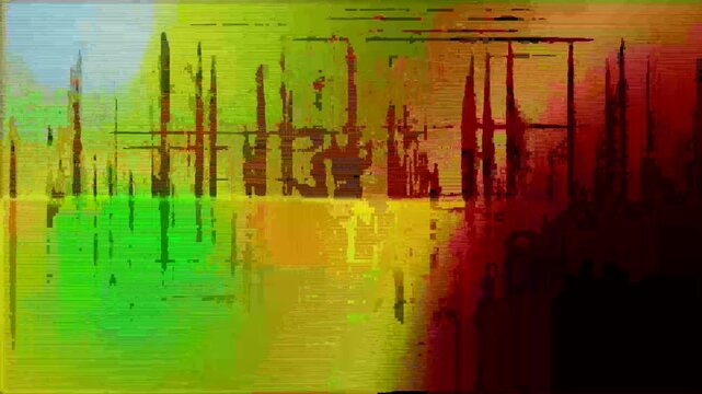 Old film VHS tv overlay effect, Retro noise tv grain texture footage screen