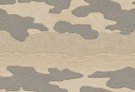 Desert camo texture with beige and grey camouflage pattern