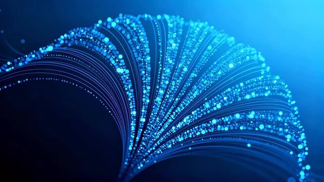 Abstract blue light pattern