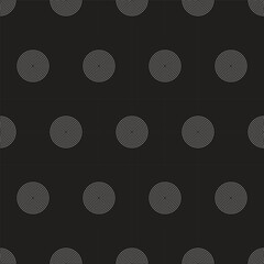 Minimalist black polka dot pattern, dark charcoal seamless background vector, elegant geometric circle texture for luxury packaging and web design © Absarul