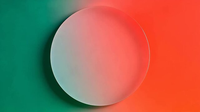 Abstract circular form on gradient background