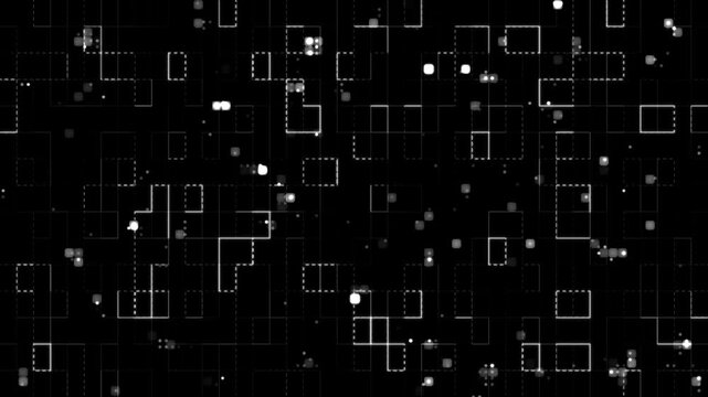 Grid graph pattern moving horizontally seamless loop animation red light animated on black background Video, grid lines loop animation, retro Grid line fit for alpha channel or overlay. 4k animation