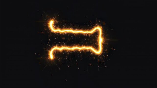 Golden sparks parallel lines abstract design