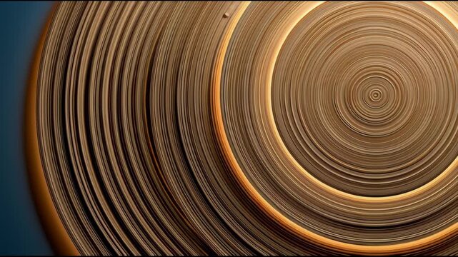 Patterns of light swirl in circular shapes across a blue background. Shapes change as the colors shift throughout the day.