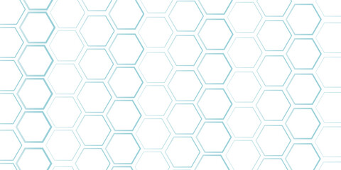 Fototapeta premium Gradient Blue Honeycomb Pattern Background For Technology Presentation And Advertising.