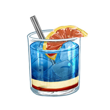 시원한 칵테일 에이드 일러스트 cocktail illust
