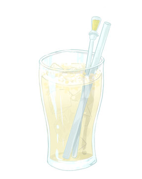 시원한 칵테일 에이드 일러스트 cocktail illust