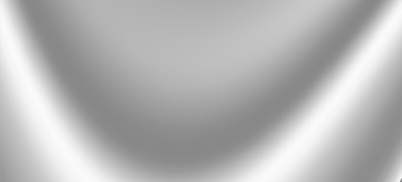 3D silver metal gradient background with chrome foil and grunge rough gradation texture. Glossy stainless steel surface with mirror reflection and smooth sheen.
