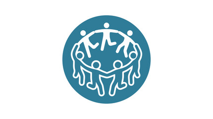 Fototapeta premium Diverse People Circle Unity Symbol