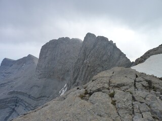 Fototapeta premium Mytikas summit, 2918 m, on Mount Olymus, Greece