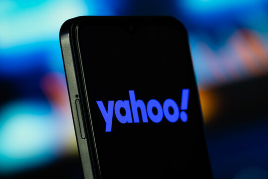 Dhaka, Bangladesh- 10 June 2026: Yahoo logo is seen on a smartphone.