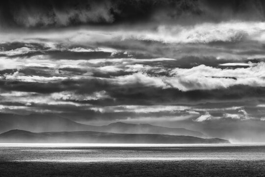 Lighting over the Norwegian European Sea, S&ouml;r&ouml;ya, Finnmark, Norway, September 2018