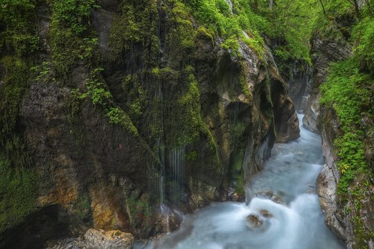 Magical Wimbach Gorge in Ramsau in Berchtesgadener Land