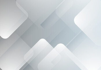 Fototapeta premium Abstract modern 3D wave shapes in soft white and blue gradients background for design