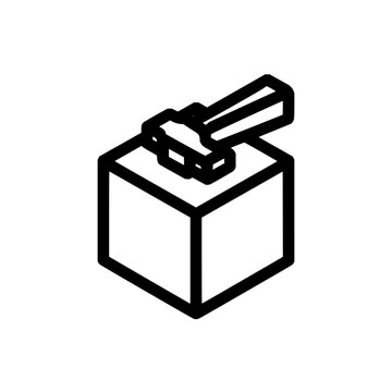 Isometric toggle switch vector icon illustration for electrical control and automation systems design