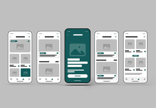 Modern Food Shop Mobile App UI Kit Template