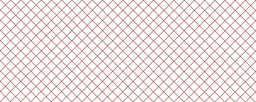 Red grid lines background repeatable. Vector Illustration
