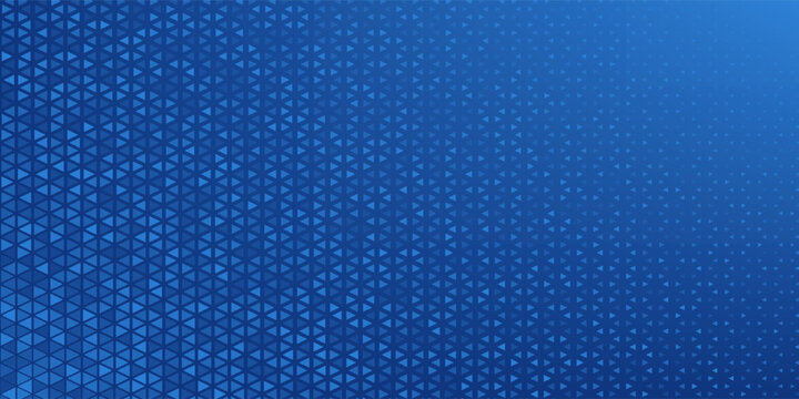 Triangles Halftone Pattern Vector Abstract Geometric Technology Background. Triangular Half Tone Texture. Minimal Style Dynamic Tech Wallpaper