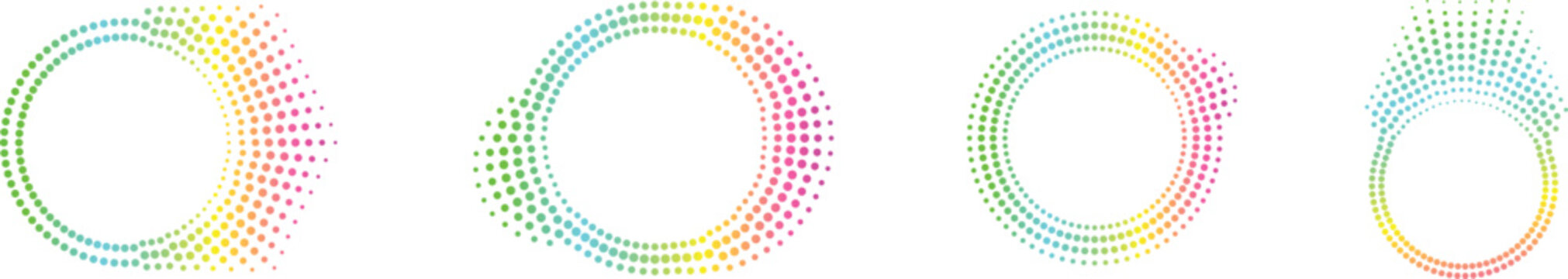 Abstract Colorful Rainbow equalizer sound music and Swirl Circle Background Vector Illustration