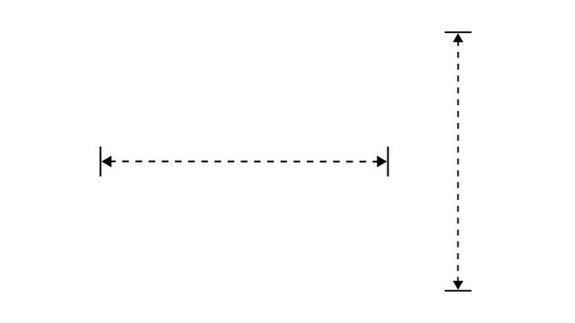 Horizontal And Vertical Double Ended Arrows Indicating Bidirectional Movement Or Flexibility In Layouts